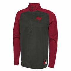 Tampa Bay Buccaneers New Era Combine Authentic O-Line Raglan Half-Zip Jacket Black