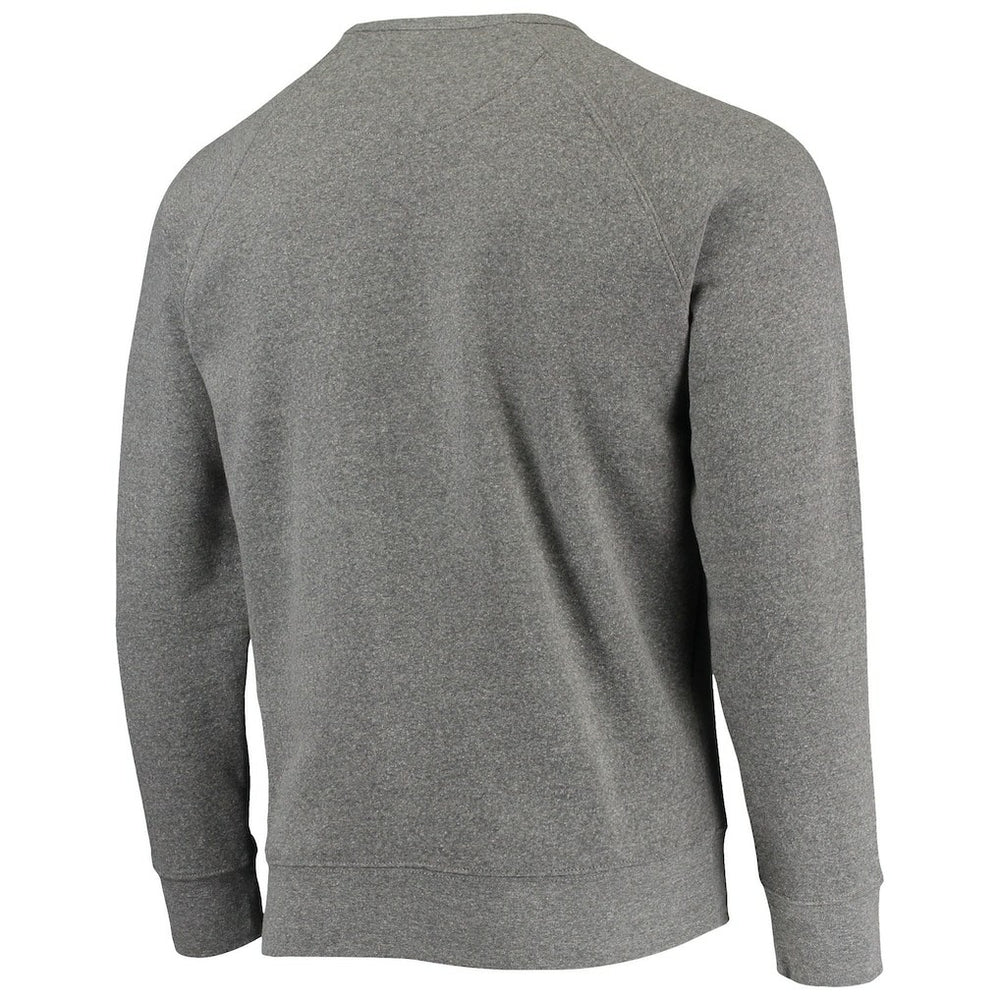 Brooklyn Nets Sportiqe Moments Mixtape Harmon Raglan Pullover Sweatshirt Heathered Gray
