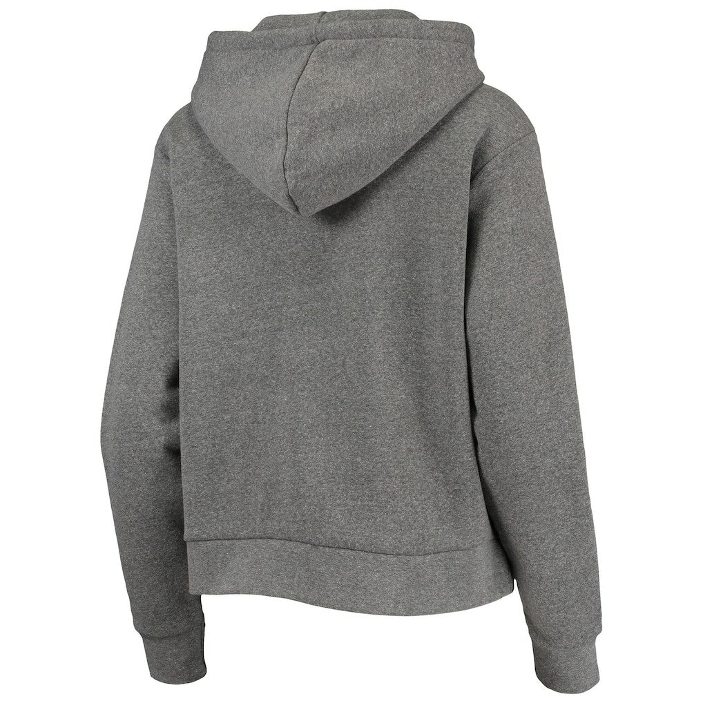 Brooklyn Nets Sportiqe Women's Moments Mixtape Ava Tri-Blend Pullover Hoodie Heathered Gray
