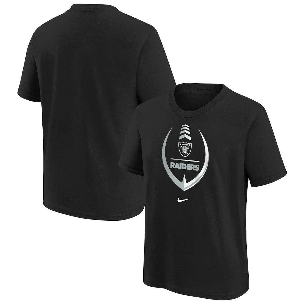Las Vegas Raiders Girls Preschool Icon T-Shirt Black