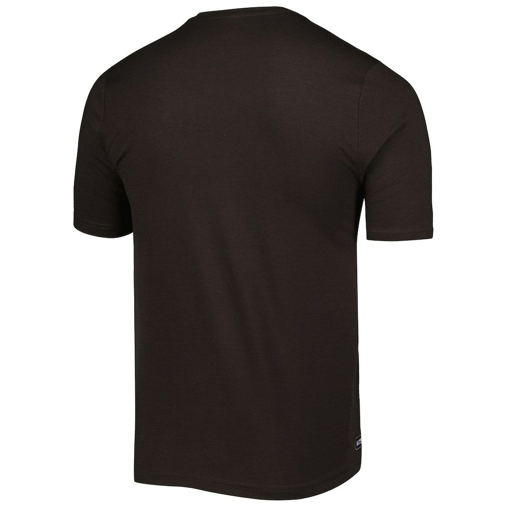 Cleveland Browns New Era Combine Authentic Ball Logo T-Shirt Brown