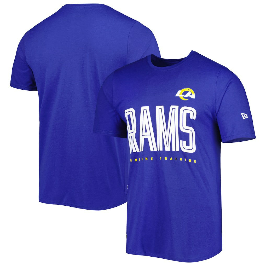 Los Angeles Rams New Era Combine Authentic Training Huddle Up T-Shirt Royal