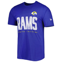 Los Angeles Rams New Era Combine Authentic Training Huddle Up T-Shirt Royal