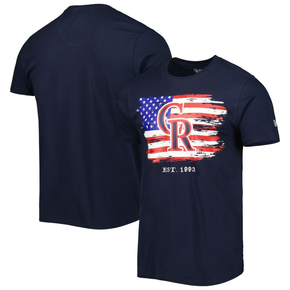 Colorado Rockies New Era 4th of July Jersey T-Shirt - Navy Jerseys