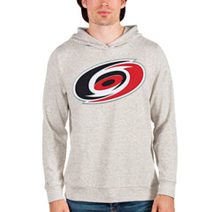 NHL Carolina Hurricanes Antigua Absolute Pullover Hoodie - Oatmeal