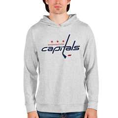 NHL Washington Capitals Antigua Absolute Pullover Hoodie - Heathered Gray