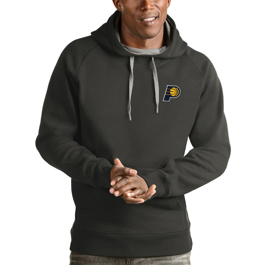 Indiana Pacers Antigua Victory Pullover Hoodie Charcoal