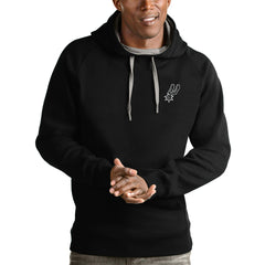 San Antonio Spurs Antigua Victory Pullover Hoodie Black