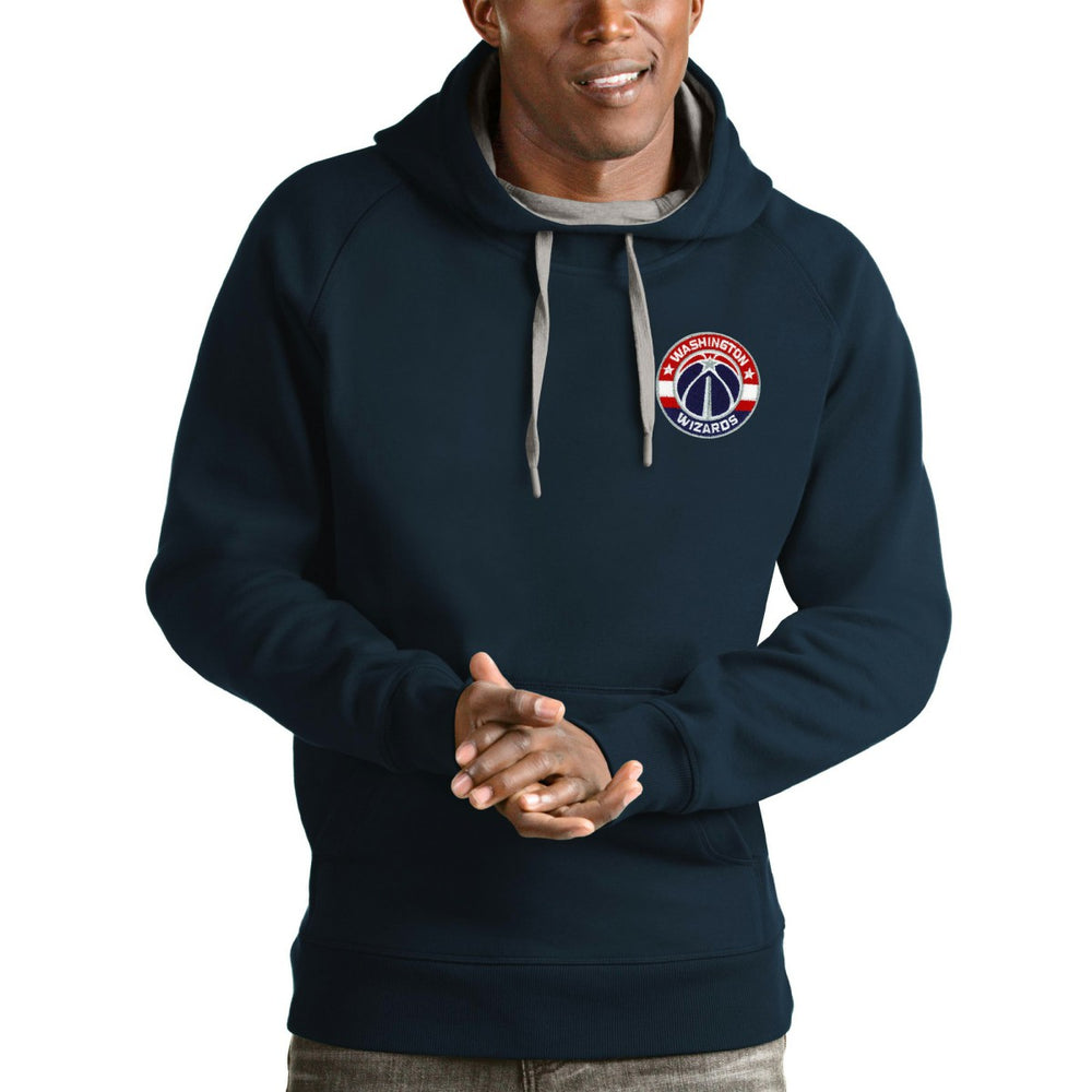 Washington Wizards Antigua Victory Pullover Hoodie Navy