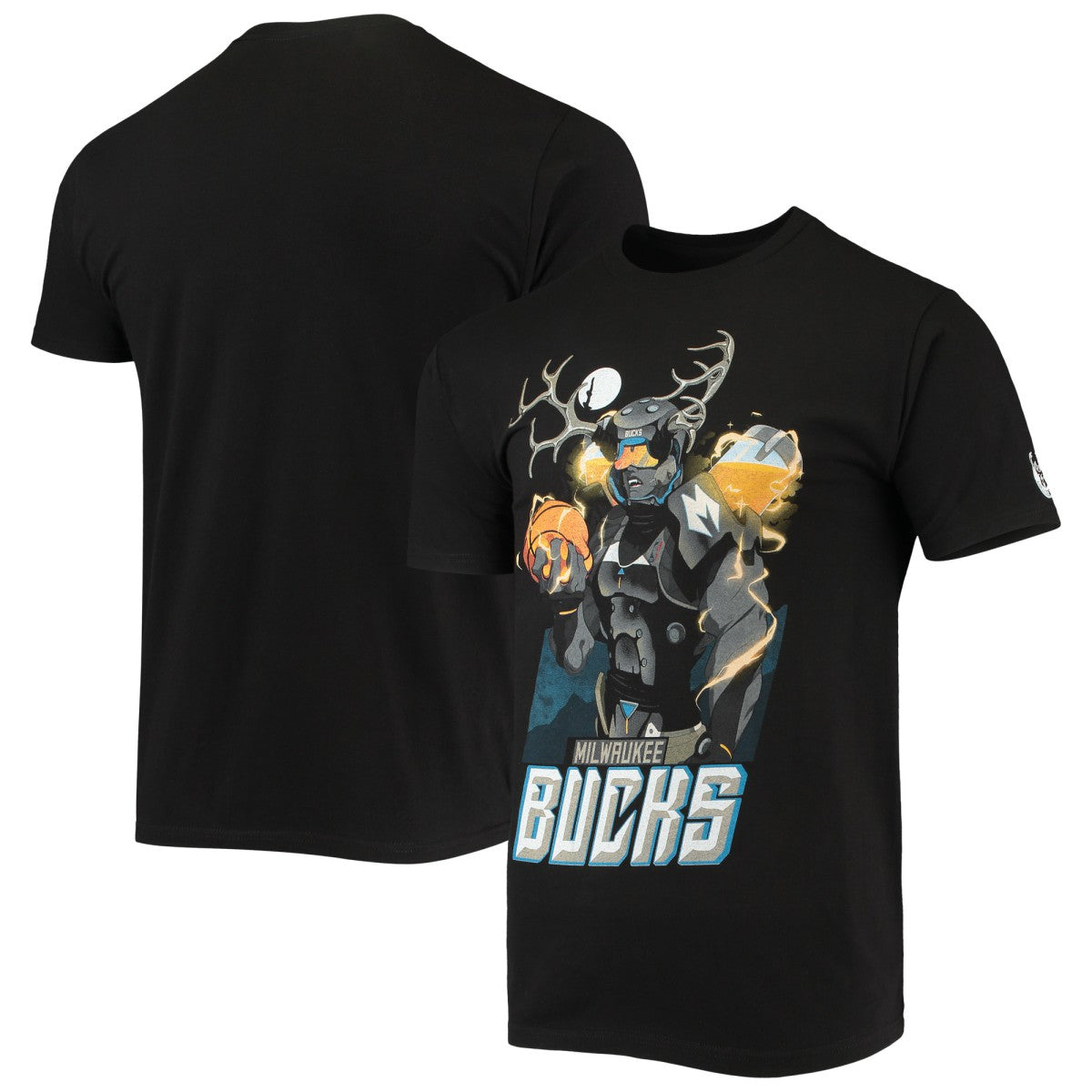 Milwaukee Bucks NBA x McFlyy Identify Artist Series T-Shirt Black
