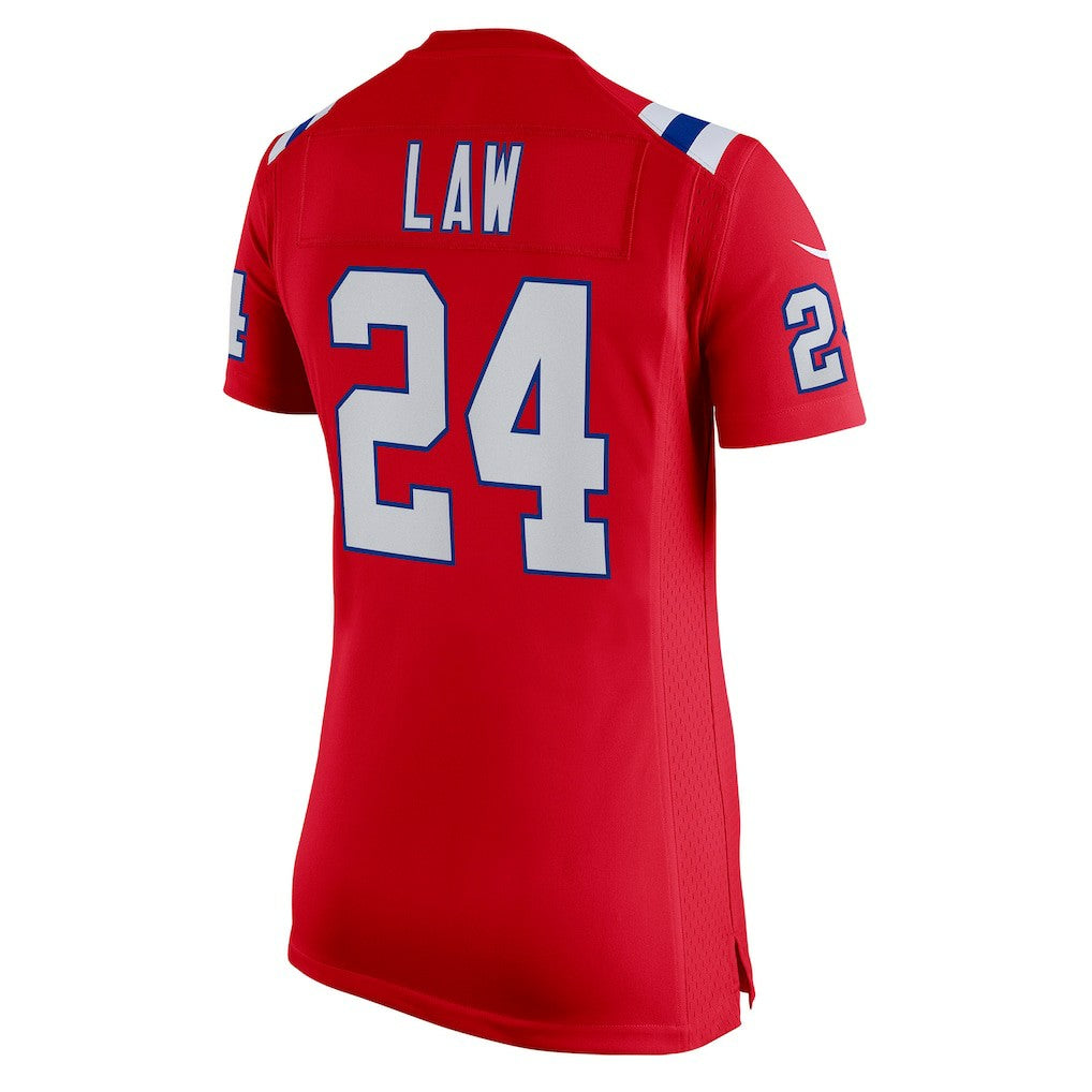 NFL Ty Law New England Patriots Women's Retired Game Jersey - Red