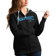 Orlando Magic Antigua Women's Team Victory Full-Zip Hoodie Black