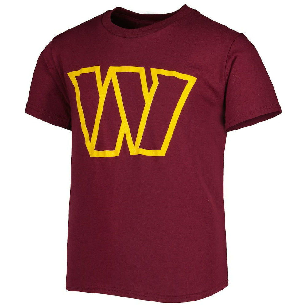 Washington Commanders Youth Team Logo T-Shirt Burgundy