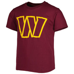 Washington Commanders Youth Team Logo T-Shirt Burgundy