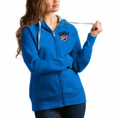 Oklahoma City Thunder Antigua Women's Victory Full-Zip Hoodie Blue