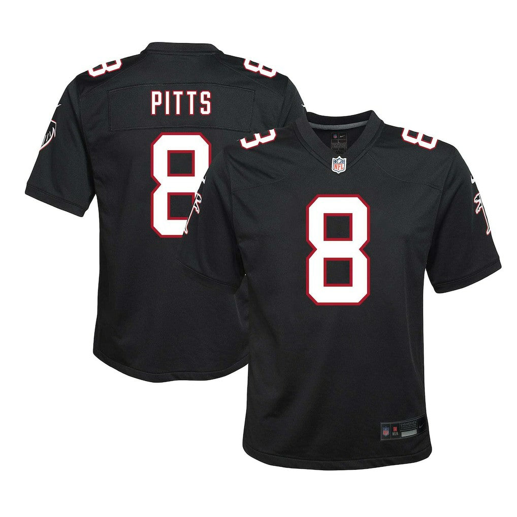 Kyle Pitts Sr. Atlanta Falcons Youth Game Jersey Black