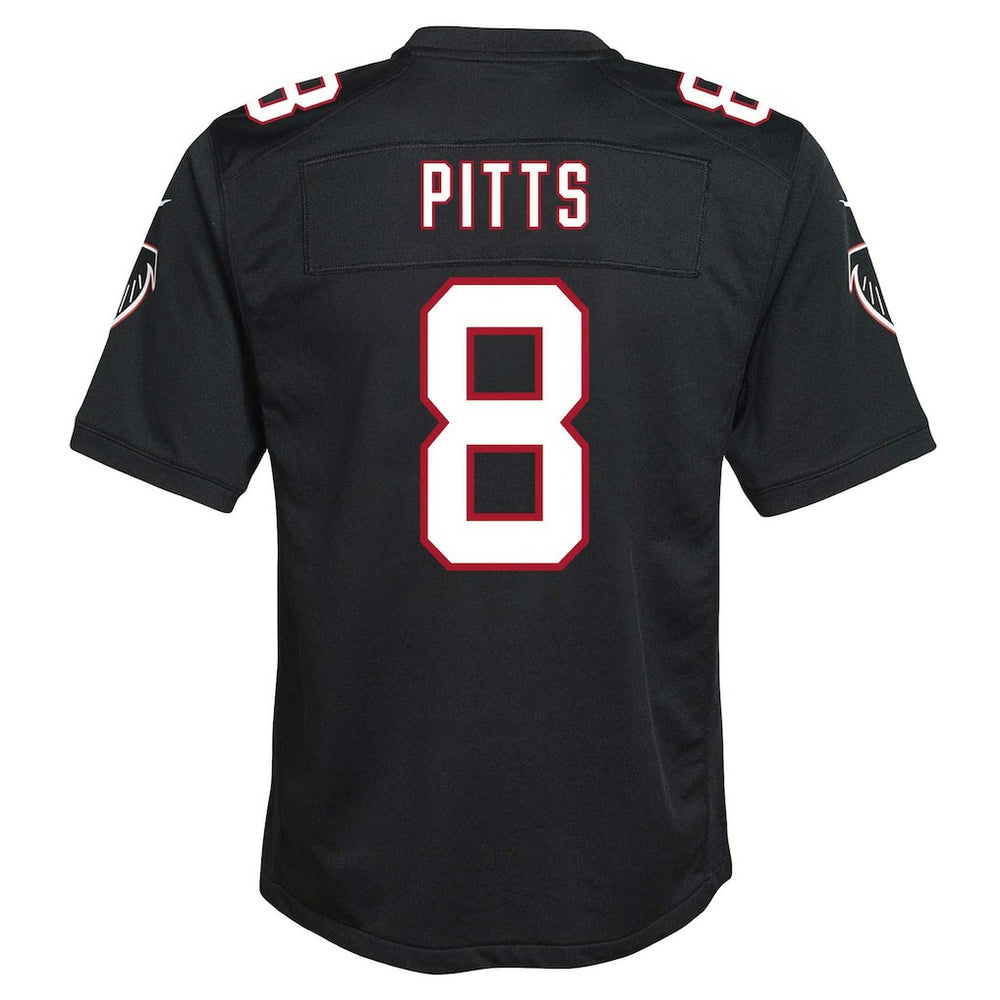 Kyle Pitts Sr. Atlanta Falcons Youth Game Jersey Black