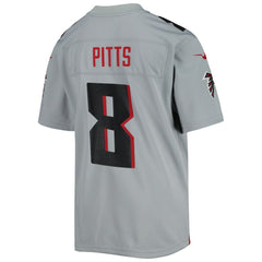Kyle Pitts Atlanta Falcons Youth Inverted Game Jersey Gray