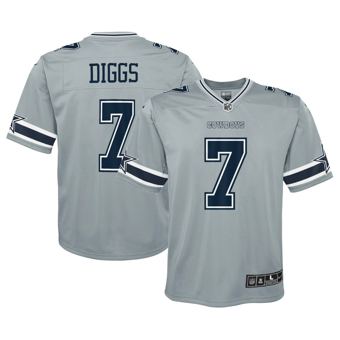 Trevon Diggs Dallas Cowboys Youth Inverted Game Jersey Silver