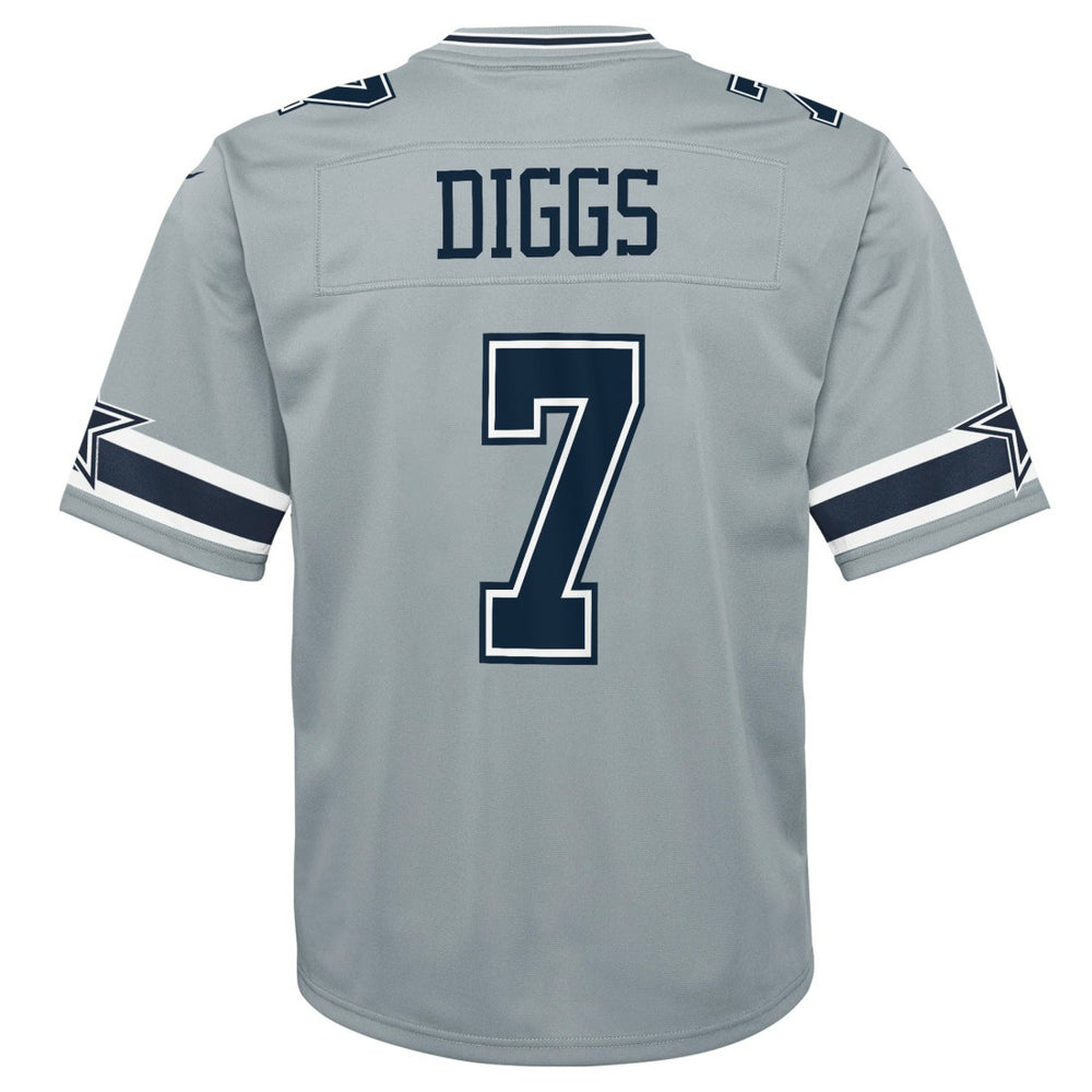 Trevon Diggs Dallas Cowboys Youth Inverted Game Jersey Silver