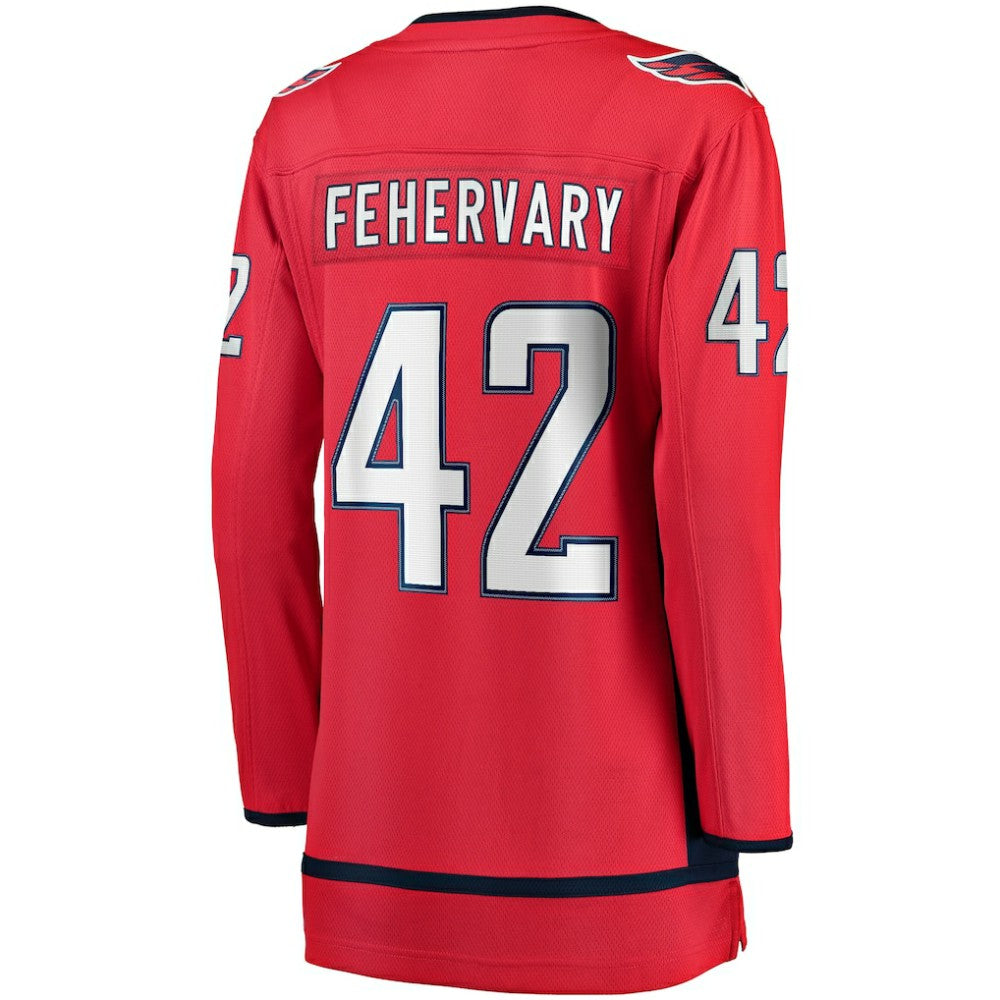 NHL Martin Fehervary Washington Capitals Fanatics Women's Home Breakaway Player Jersey - Red