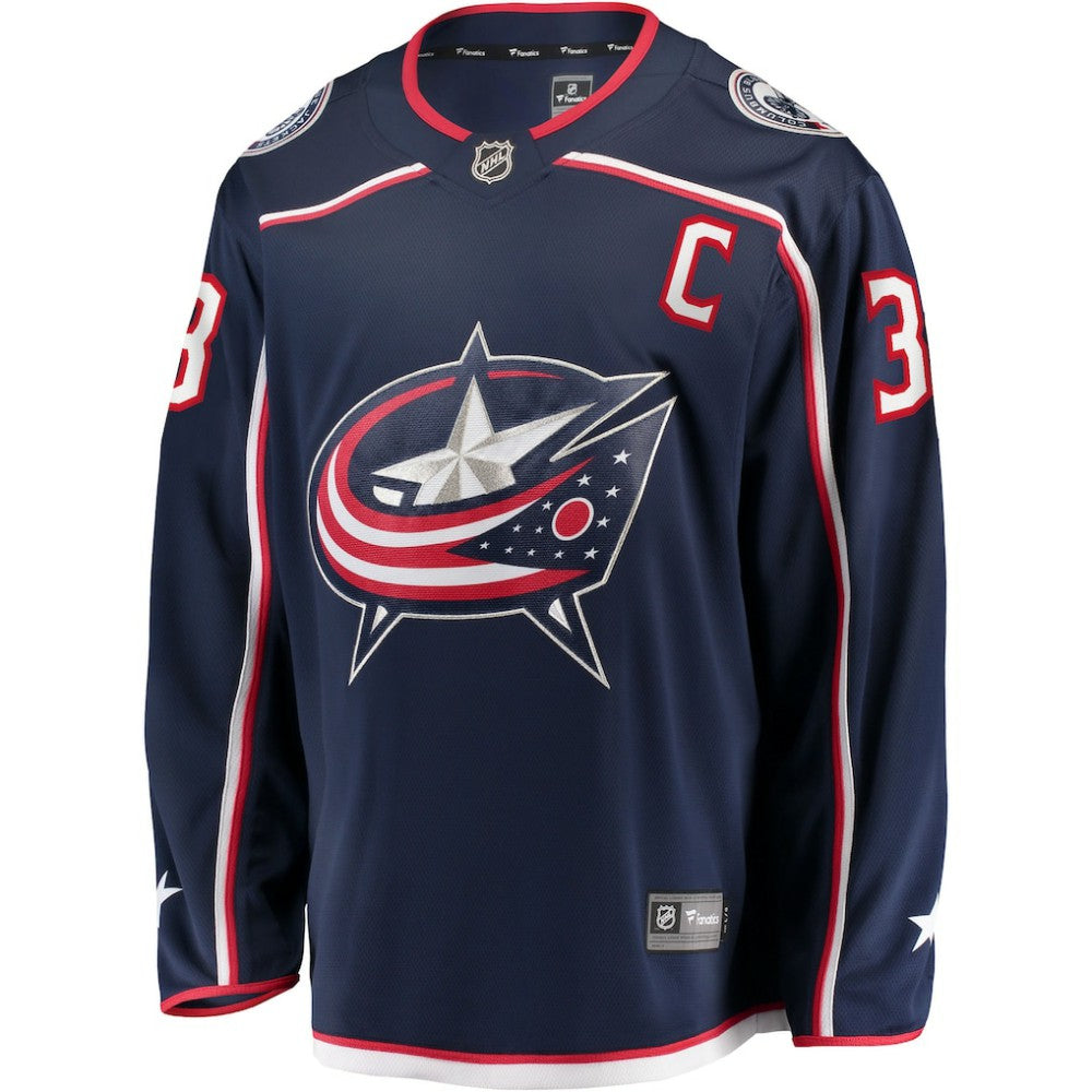 NHL Boone Jenner Columbus Blue Jackets Home Captain Patch Breakaway Player Jersey - Navy