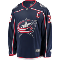 NHL Boone Jenner Columbus Blue Jackets Home Captain Patch Breakaway Player Jersey - Navy