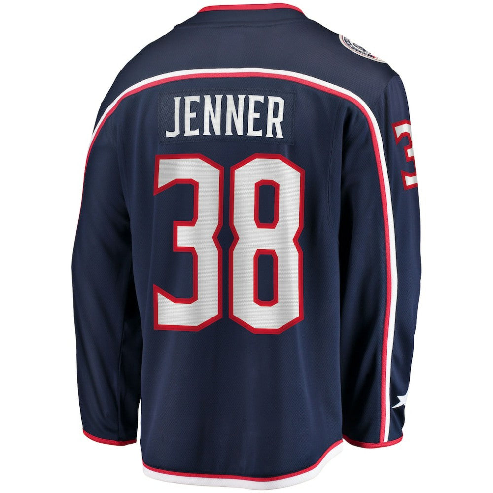 NHL Boone Jenner Columbus Blue Jackets Home Captain Patch Breakaway Player Jersey - Navy