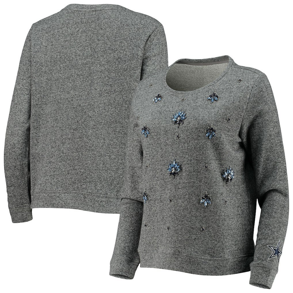 Dallas Cowboys Women's Amal Pullover Sweater Gray
