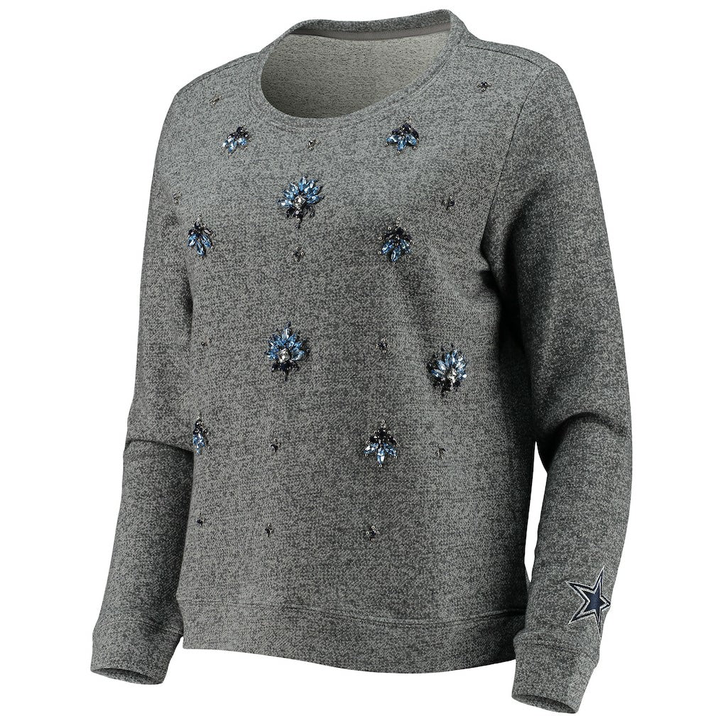 Dallas Cowboys Women's Amal Pullover Sweater Gray