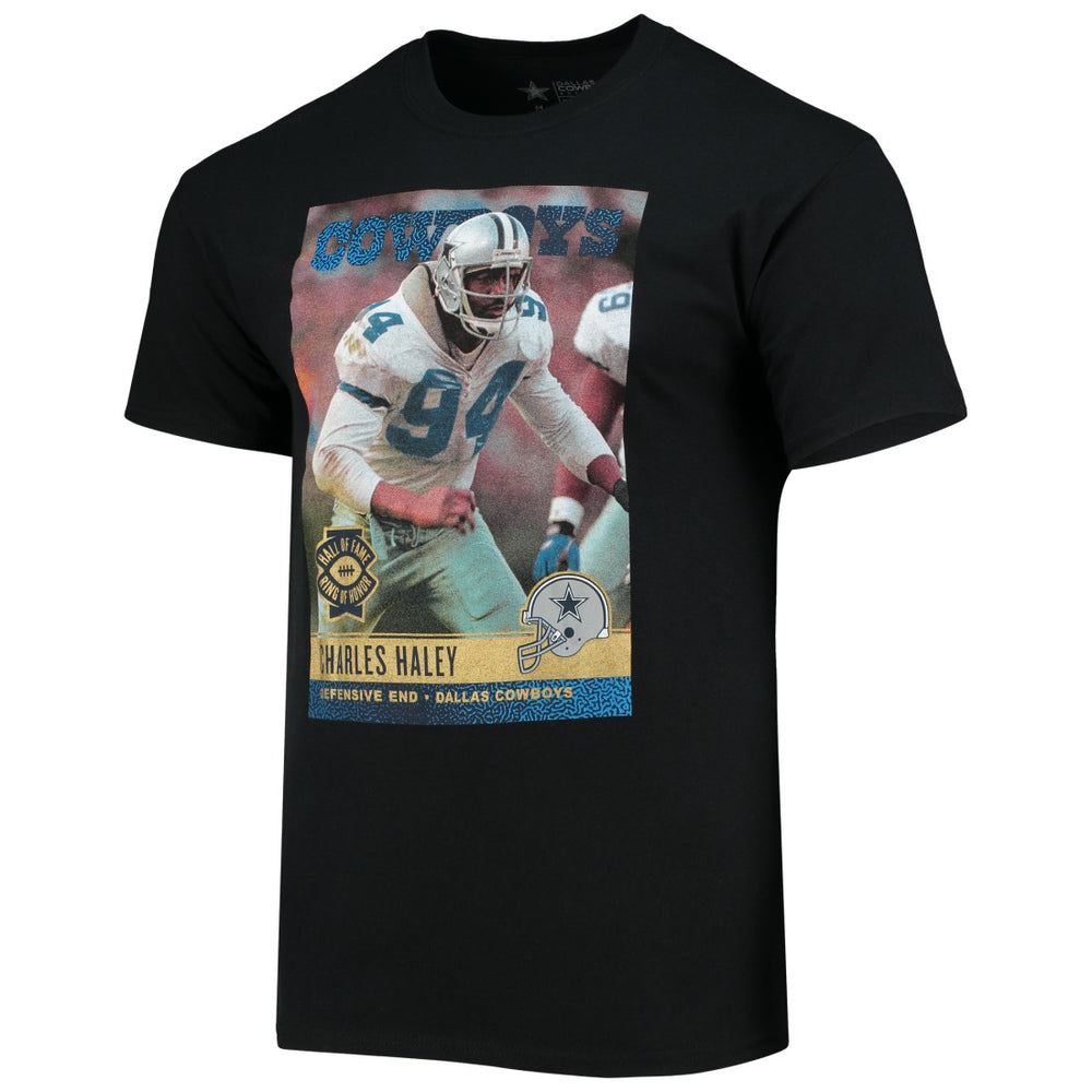 Charles Haley Dallas Cowboys Name & Number T-Shirt Black