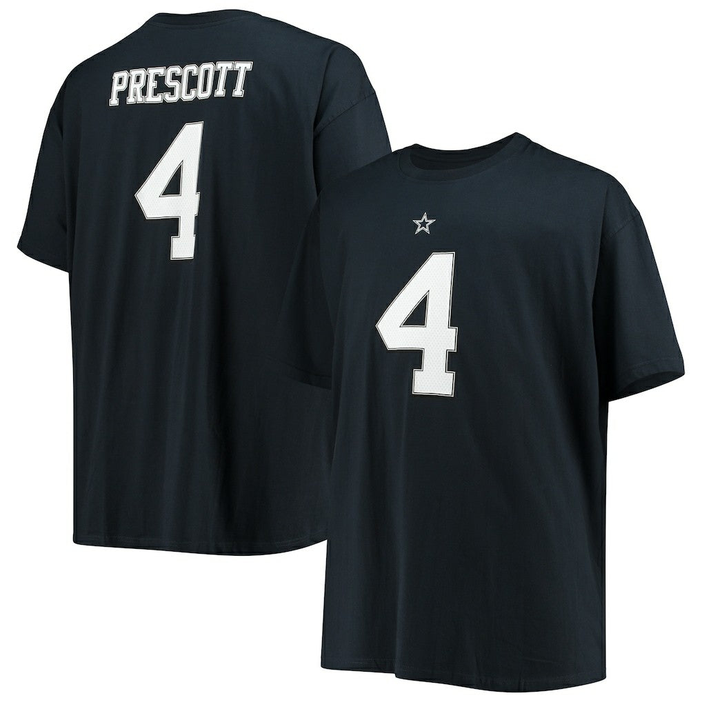 Dak Prescott Dallas Cowboys Big & Tall Player Name & Number T-Shirt Navy