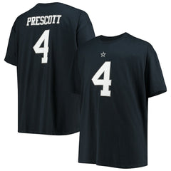 Dak Prescott Dallas Cowboys Big & Tall Player Name & Number T-Shirt Navy
