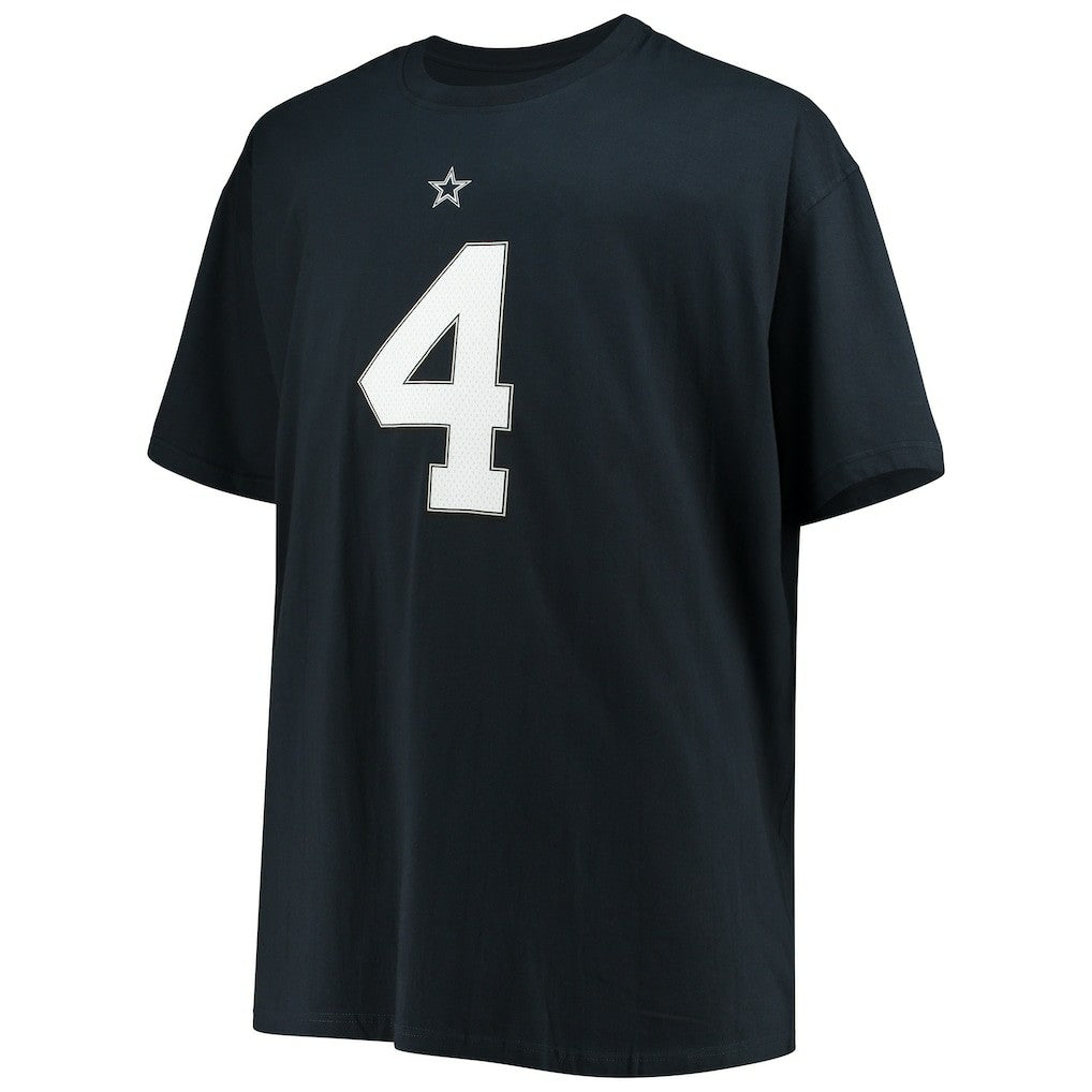 Dak Prescott Dallas Cowboys Big & Tall Player Name & Number T-Shirt Navy