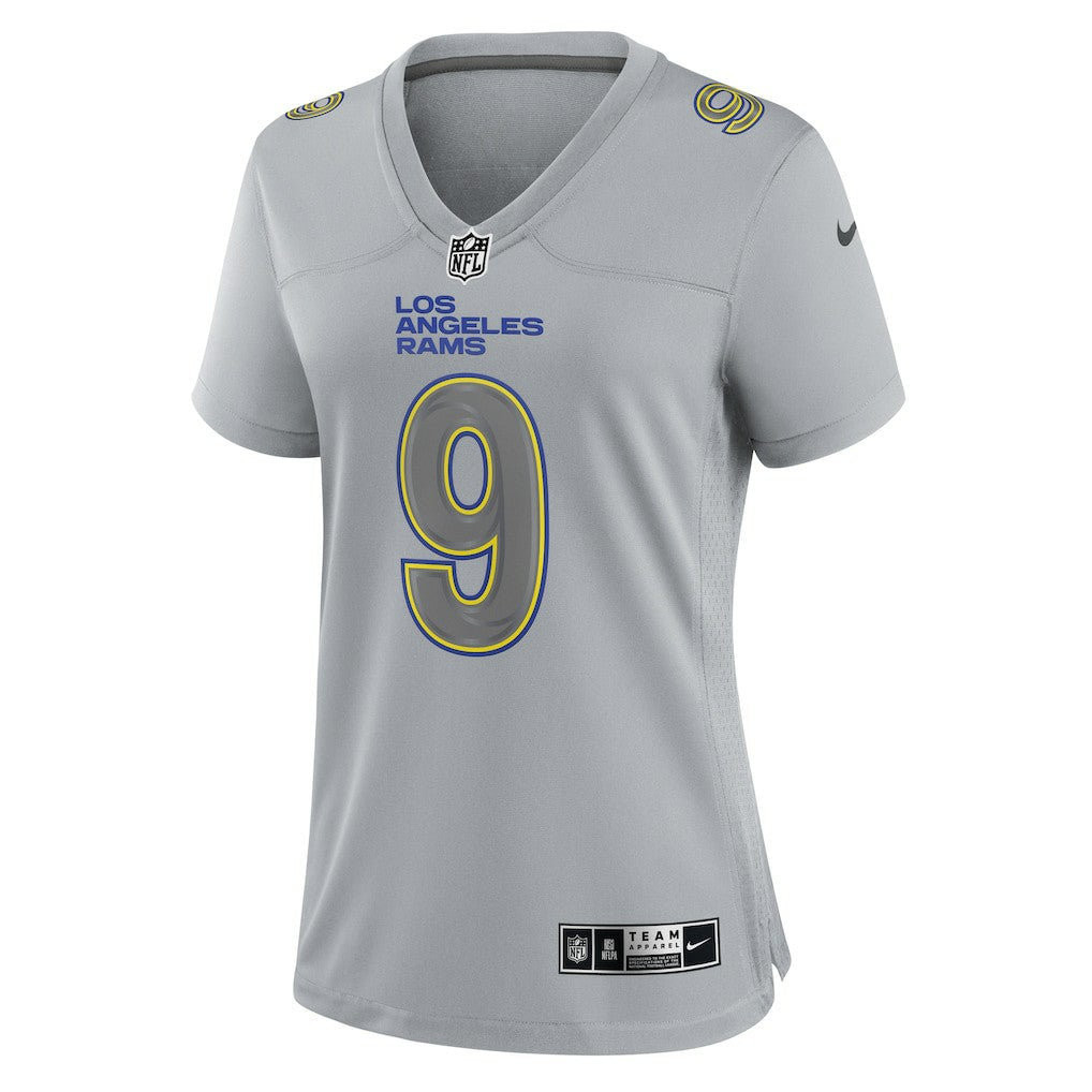 Matthew Stafford Los Angeles Rams Women's Atmosphere Fashion Game Jersey Gray