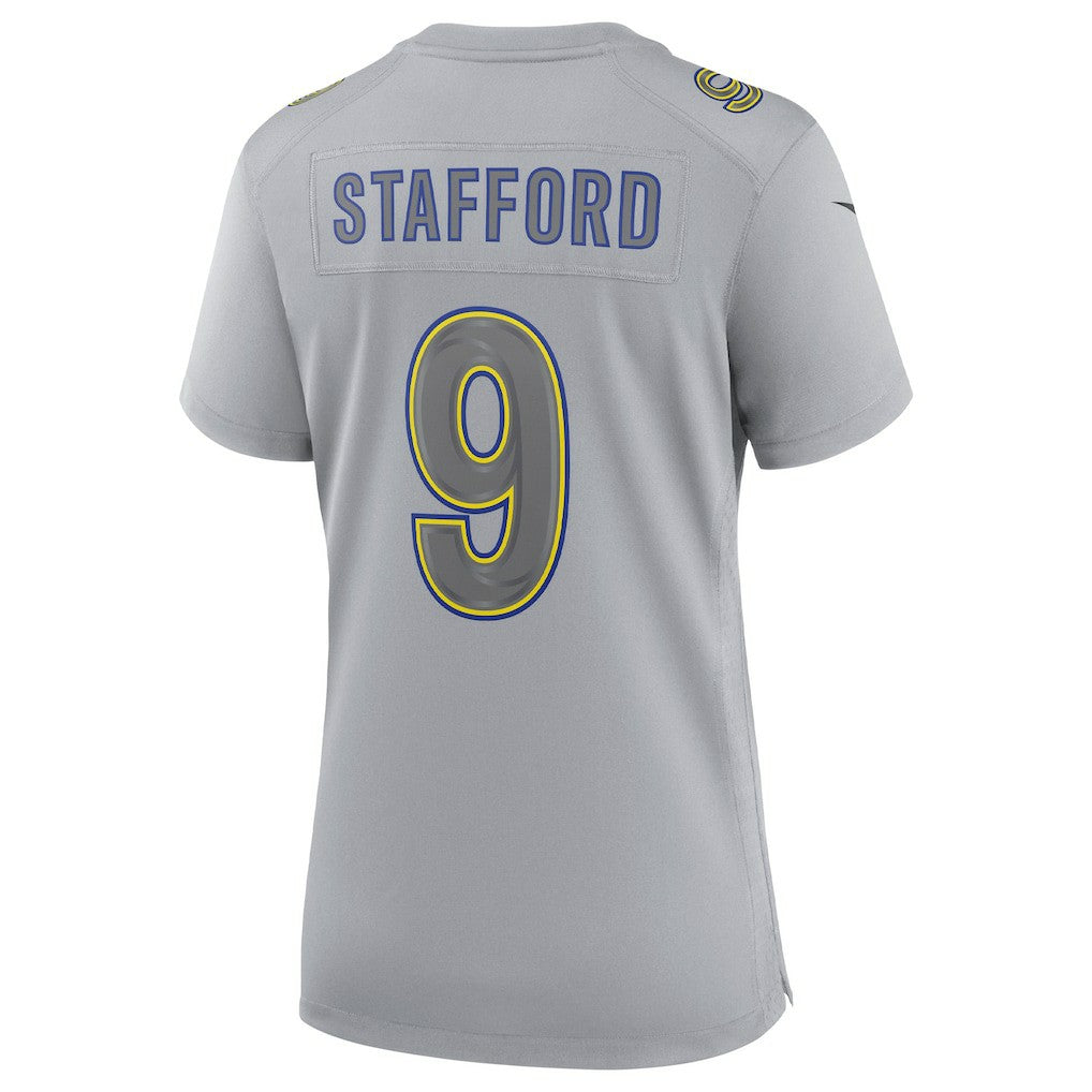 Matthew Stafford Los Angeles Rams Women's Atmosphere Fashion Game Jersey Gray