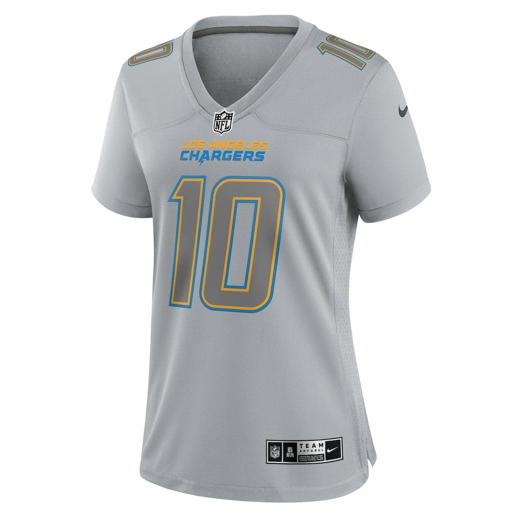 Justin Herbert Los Angeles Chargers Women's Atmosphere Fashion Game Jersey Gray