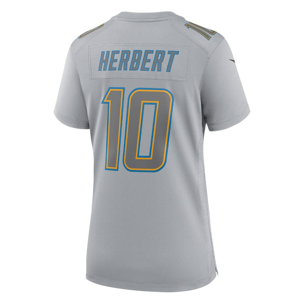 Justin Herbert Los Angeles Chargers Women's Atmosphere Fashion Game Jersey Gray