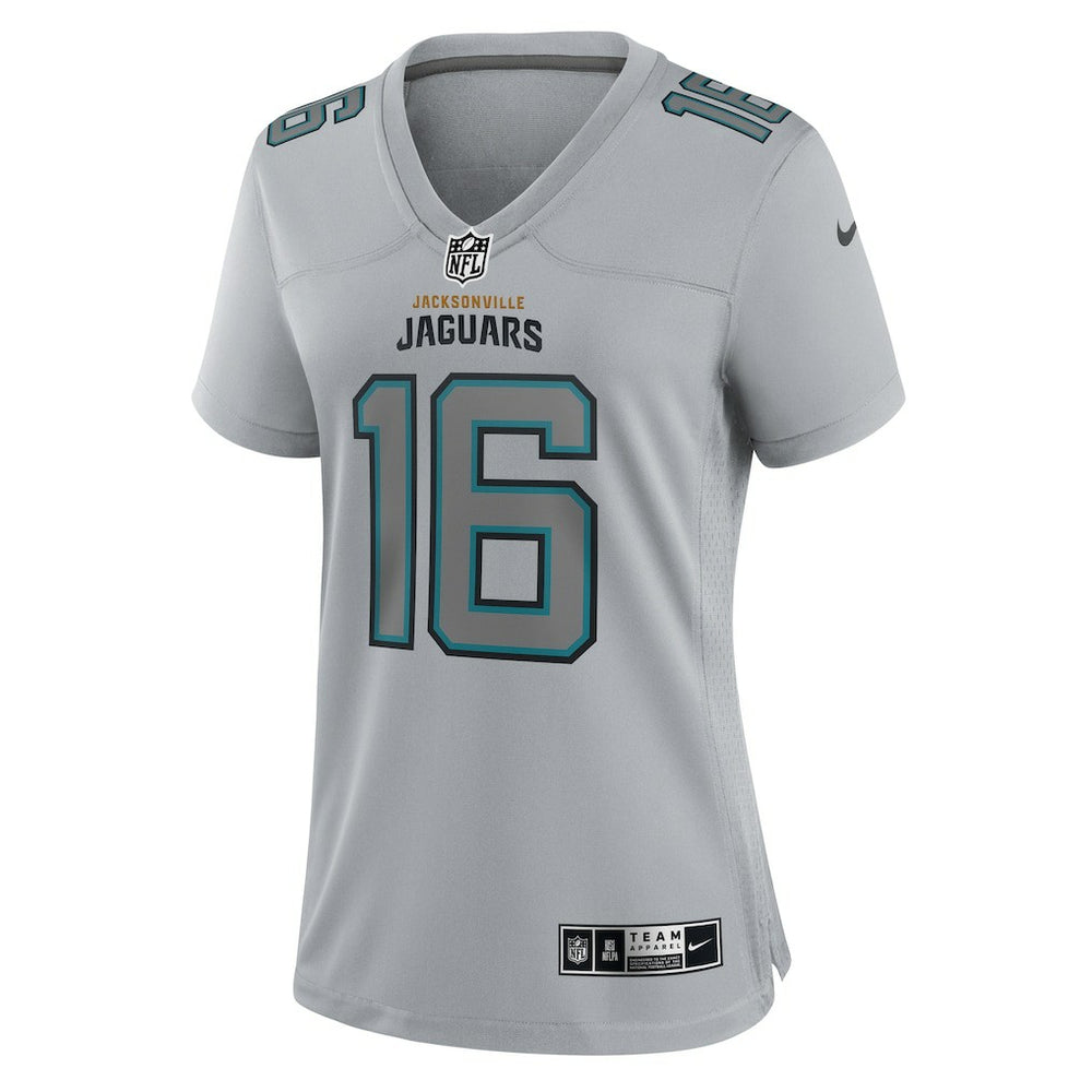 Trevor Lawrence Jacksonville Jaguars Women's Atmosphere Fashion Game Jersey Gray