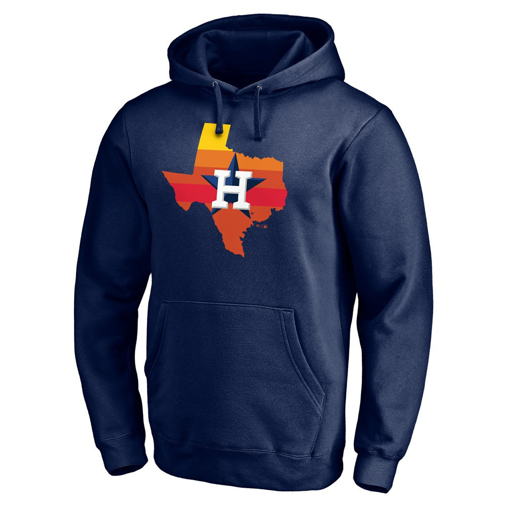 Houston Astros Hometown Collection Texas Sunrise Pullover Hoodie - Navy Hoodies