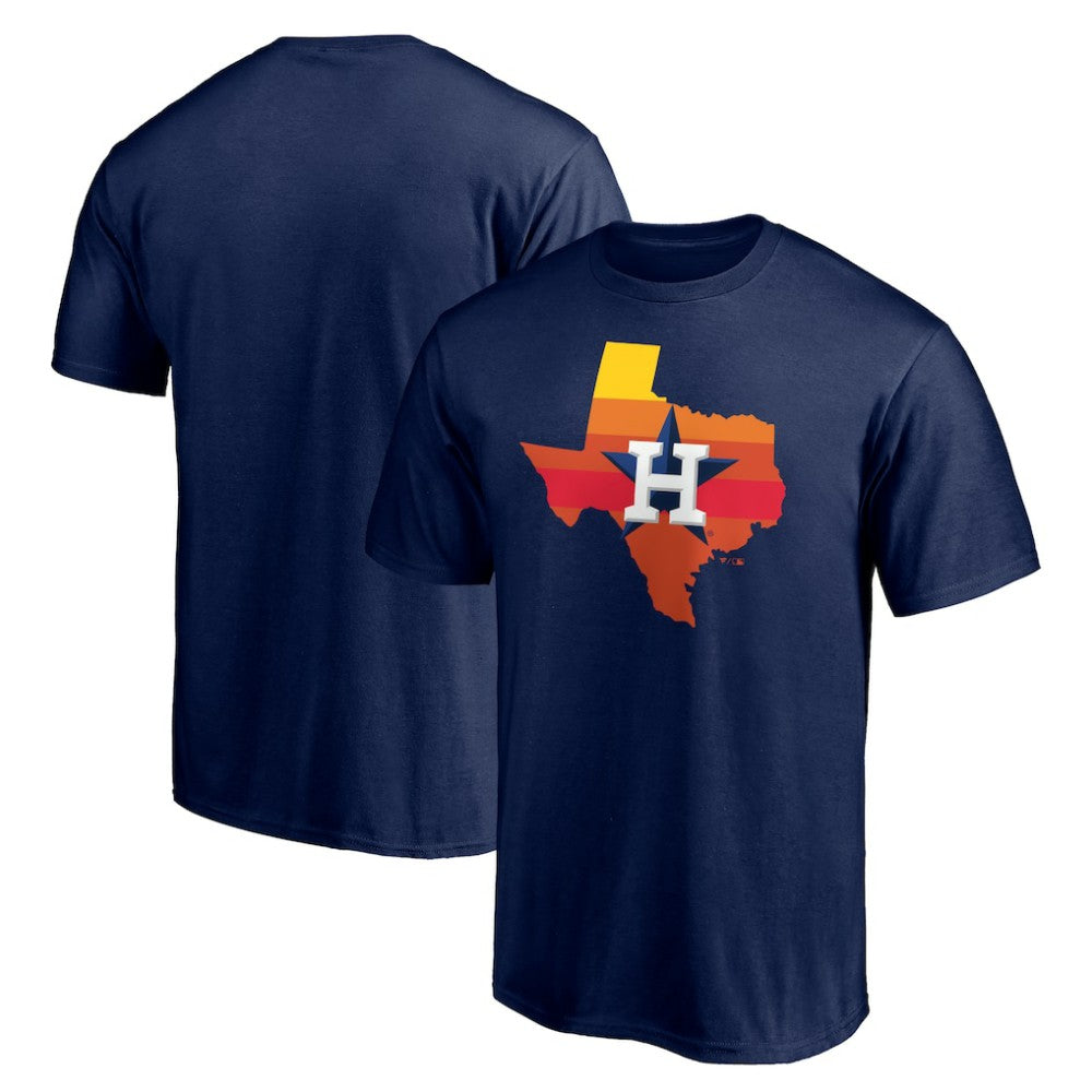 Houston Astros Hometown Collection Texas Sunrise T-Shirt - Navy T-shirts