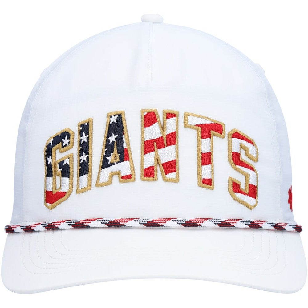 San Francisco Giants '47 Flag Flutter Hitch Snapback Hat - White Hats