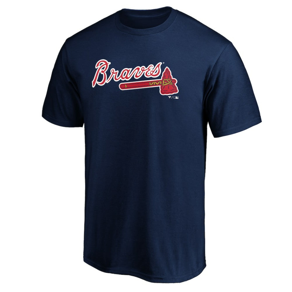 Atlanta Braves Official Team Wordmark T-Shirt - Navy T-shirts