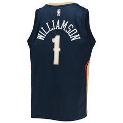 Zion Williamson New Orleans Pelicans Youth 2021/22 Diamond Swingman Jersey Icon Edition Navy