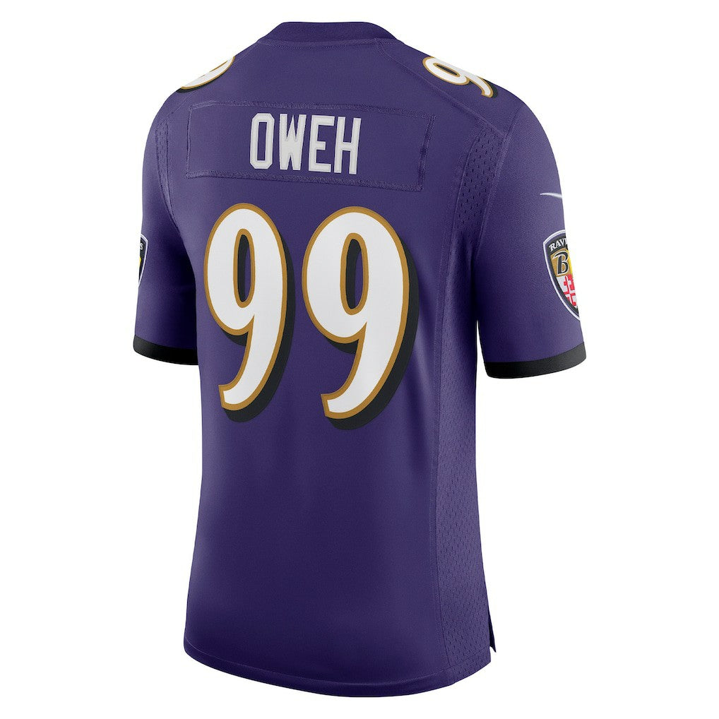 Odafe Oweh Baltimore Ravens Vapor Limited Jersey Purple