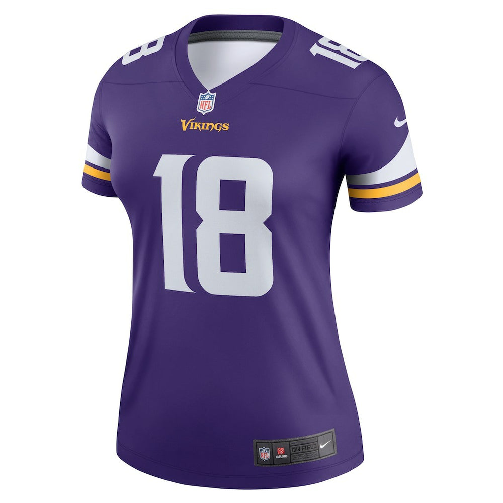 Justin Jefferson Minnesota Vikings Women's Legend Player Performance Top Purple