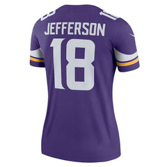Justin Jefferson Minnesota Vikings Women's Legend Player Performance Top Purple