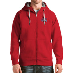 NHL Montreal Canadiens Antigua Logo Victory Full-Zip Hoodie - Red