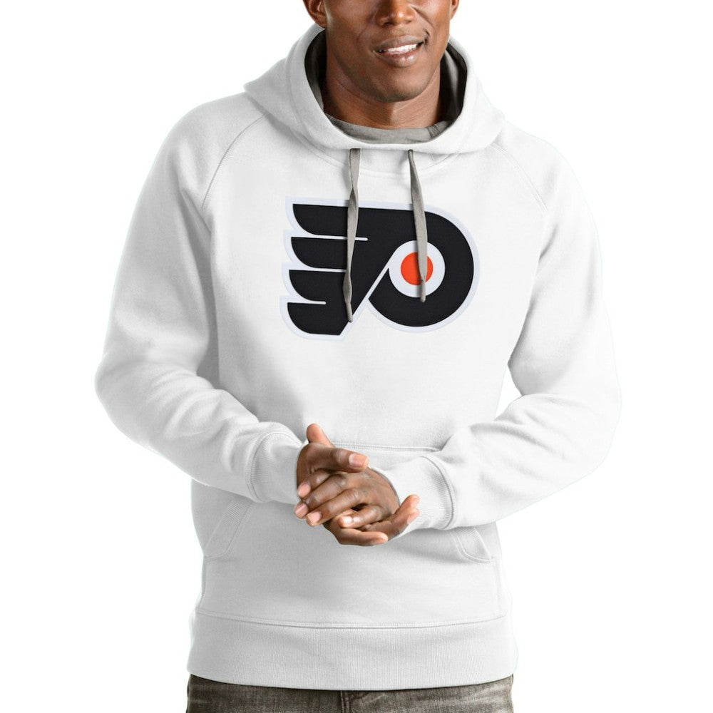 NHL Philadelphia Flyers Antigua Logo Victory Pullover Hoodie - White