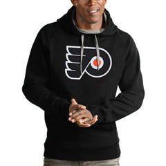NHL Philadelphia Flyers Antigua Logo Victory Pullover Hoodie - Black